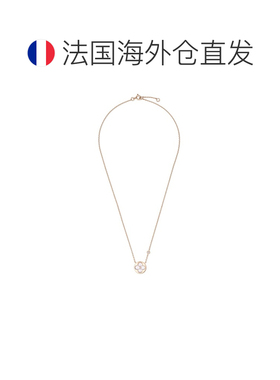 自营欧洲直邮LV路易威登 Color Blossom女士金色玫瑰金花朵图案项