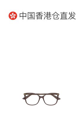1h可退 香港直邮Gucci 古驰 女士 全框平光镜 GG0026O brown棕色