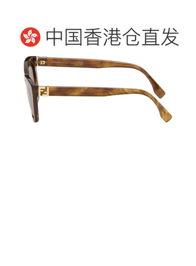 1h可退 香港直邮Fendi 芬迪 女士 棕色 Forever 太阳镜 FE40205I5