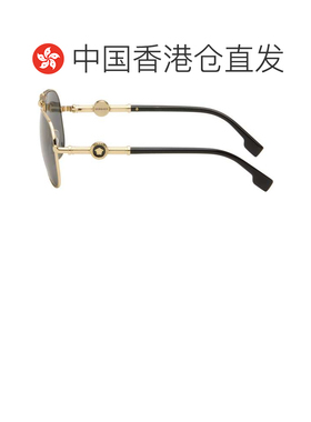 1h可退 香港直邮versace 范思哲 男士 黑色 Bridge 太阳镜 0VE223