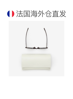 自营欧洲直邮Burberry博柏利 EKD系列女士梅紫色醋酸纤维方框猫眼