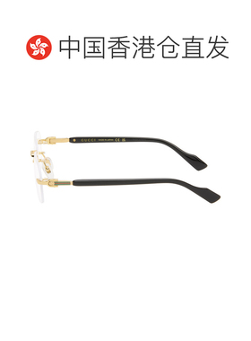 1h可退 香港直邮Gucci 古驰 男士 金色 GG1221O 眼镜 GG1221O001G