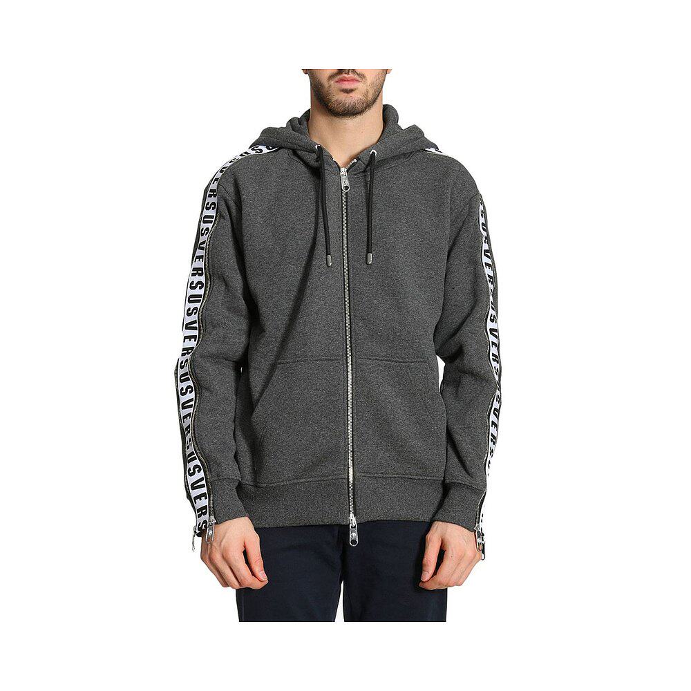 香港直邮versaceversus 拉链微标面板连帽衫 bu9039320486-8679夹