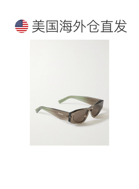 1h可退 香港直邮Prada 普拉达 女士 Symbole D形框醋纤太阳眼镜 0