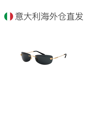 1h可退 香港直邮VERSACE 男士太阳镜 0VE2279100287 AW2025 黑色