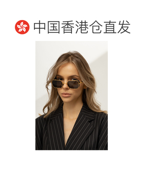 1h可退 香港直邮BALMAIN 女士太阳镜 BPS117A5200 CO 金色 Emboss