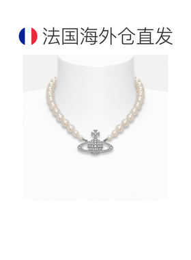 自营欧洲直邮Vivienne Westwood西太后 女士单层浮雕土星珍珠项链