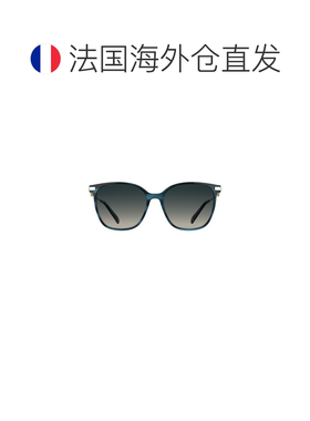 自营欧洲直邮Longchamp珑骧 女士蓝色条纹醋酸纤维太阳镜