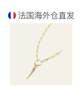 自营欧洲直邮Ba&Sh巴安诗 女士金色吊坠纯银项链首饰饰品