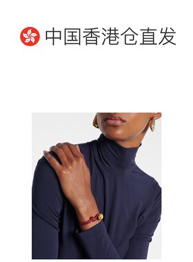 1h可退 香港直邮Bottega Veneta 葆蝶家 女士 打结编织皮革纯银手