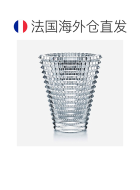 欧洲直邮Baccarat巴卡拉 Eye透明水晶波浪纹理花瓶