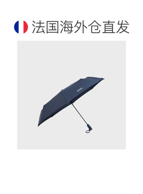 欧洲直邮自营HUGO BOSS雨果 男士藏青色聚酯纤维logo口袋伞