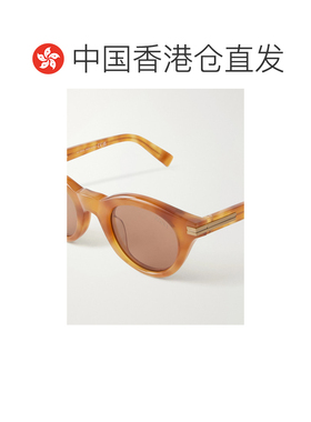 1h可退 香港直邮zegna 杰尼亚 男士 圆框醋纤太阳眼镜 EZ030253E