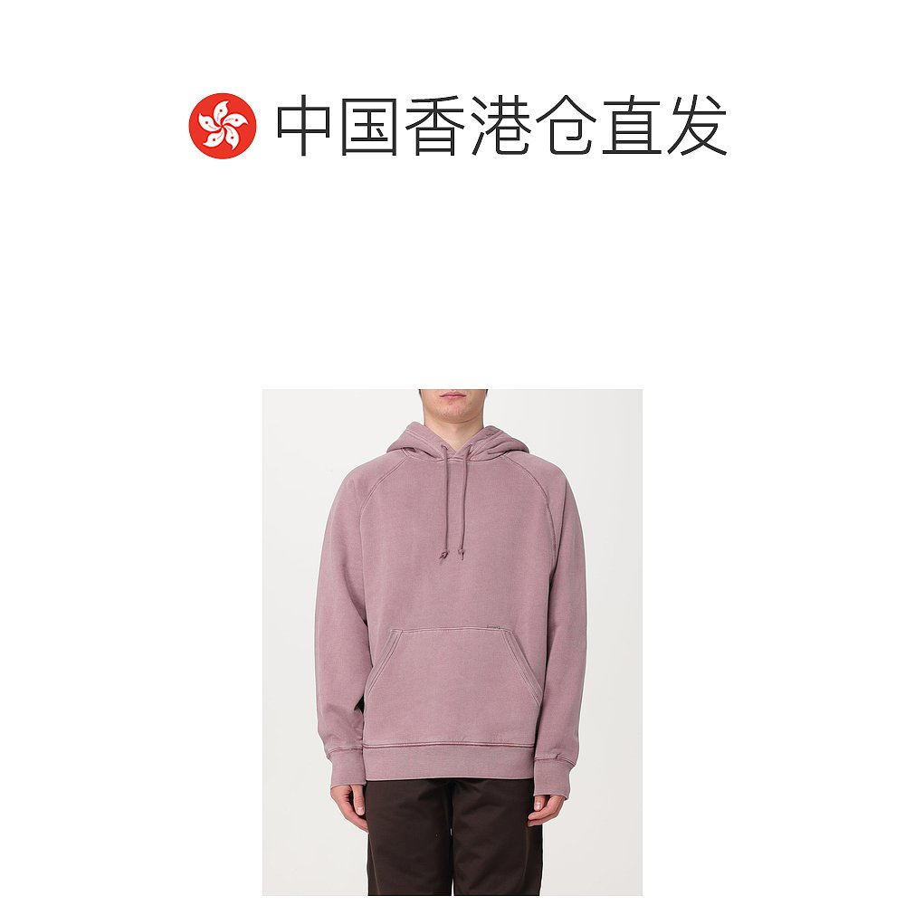 香港直邮CARHARTT WIP 男士Taos 青灰色棉质连帽运动衫 - 图1