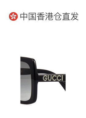自营Gucci 黑色方形框太阳镜 GG0418S古驰
