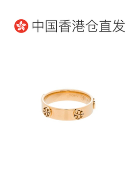 香港直邮Tory Burch 托里 伯奇 女士 T 金色色调铜制徽标戒指 768