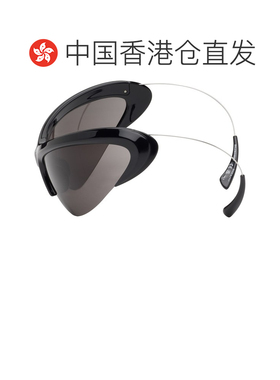 1h可退 香港直邮Balenciaga 巴黎世家 男士 黑色 Wire Cat 太阳镜