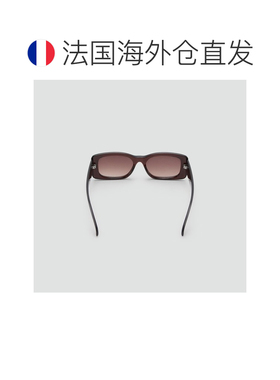自营欧洲直邮Mango芒果 女士棕色矩形镜框太阳镜