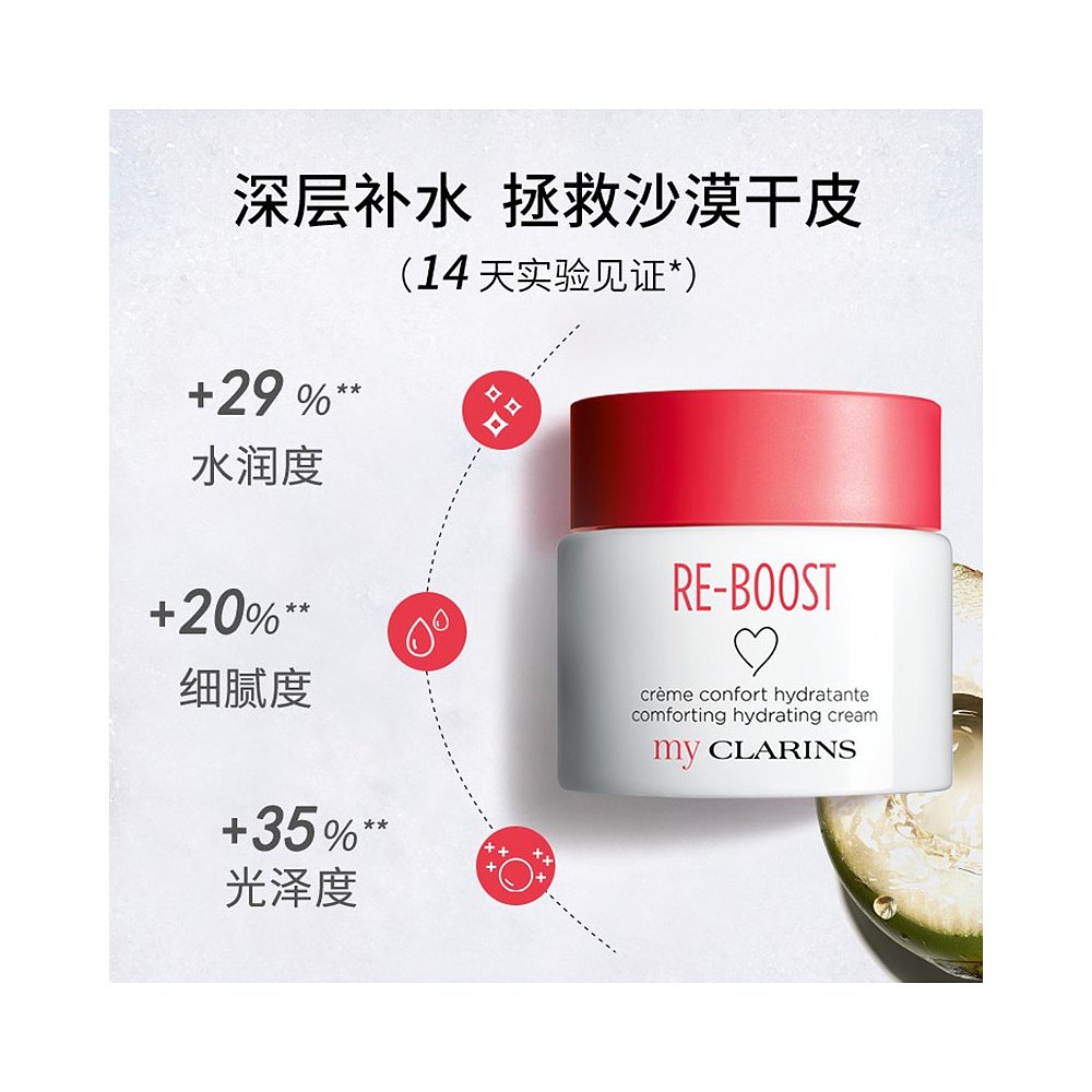 欧洲直邮My Clarins娇韵诗 O椰面霜舒缓保湿滋润乳液50ml*2瓶装（