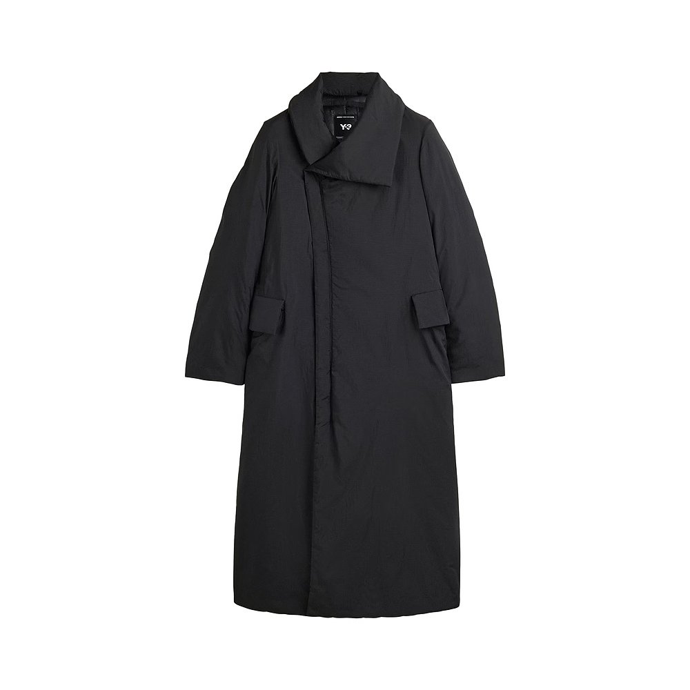 1h可退 香港直邮Y-3 女士 大衣 KB0037 black黑色 舒适时尚 - 图0