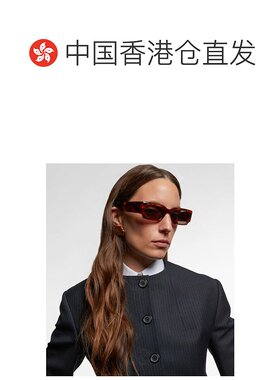 1h可退 香港直邮KHAITE 女士 x Oliver Peoples 1995C 矩形太阳眼