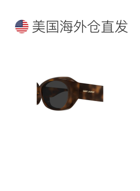 1h可退 美国直邮Saint Laurent 圣罗兰 女士 椭圆框醋纤太阳眼镜