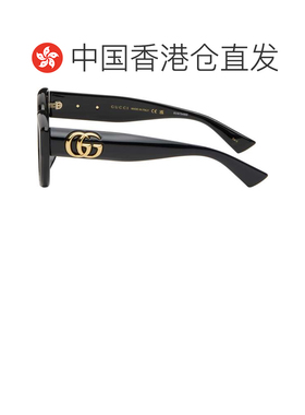 1h可退 香港直邮Gucci 古驰 女士 黑色 Low Nose Bridge Fit 太阳