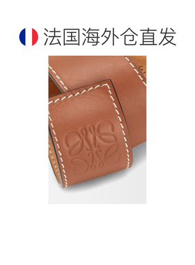 自营1h可退 欧洲直邮LOEWE/罗意威 女士棕褐色小牛皮手链新款手镯