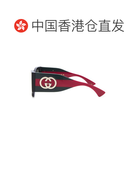 1h可退 Gucci 古驰 女士 GG2115S 001 55/18/135 黑色绿眼镜
