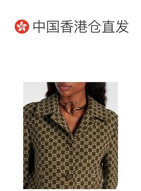 香港直邮Gucci 古驰 女士 Staffa 短项链 metal金属色 舒适时尚