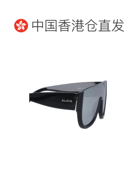 香港直邮alaia 女士 Alaia 黑色太阳眼镜 AA0087S003