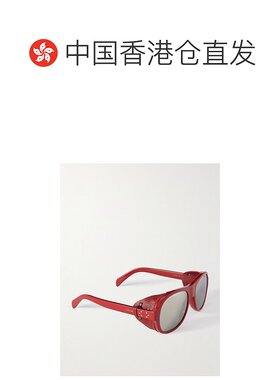 1h可退 香港直邮Celine 思琳 女士 徽标太阳镜 CL40301U red红色
