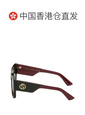 香港直邮Gucci 古驰 男士 棕色 Square Frame 太阳镜 GG1663S