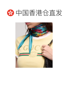 香港直邮GUCCI 女士 印花菱形丝巾 26FW 古驰围巾 【付后1h可退】