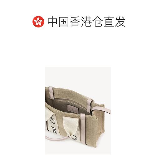 香港直邮Chloe 迷你 woody 托特单肩包 C22AP237I26蔻依托特包 - 图1