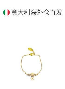 VIVIENNE WESTWOOD西太后星球时尚手链女士金色/白色黄铜