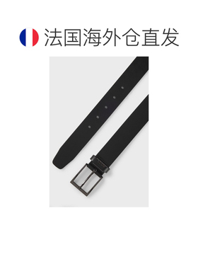 自营欧洲直邮HUGO BOSS雨果BOSS BLACK 带徽标环皮带牛皮情人节礼