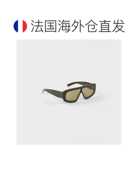自营欧洲直邮PRADA普拉达 男士橄榄色镜片三角形徽标太阳镜