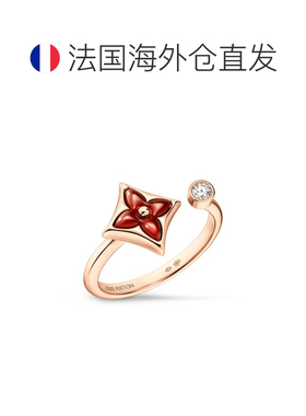 自营1h可退 欧洲直邮LV路易威登 Color Blossom女士玫瑰金星形花