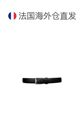 欧洲直邮LONGCHAMP(珑骧) 男士黑色男士腰带皮带
