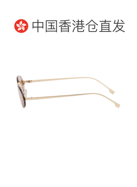 1h可退 香港直邮Fendi 芬迪 女士 金色 First Crystal 太阳镜 FE4