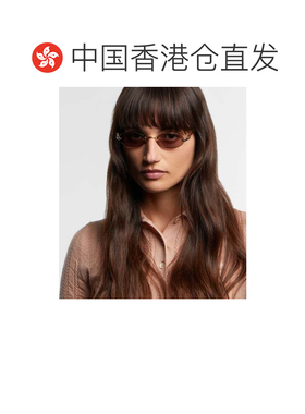 1h可退 香港直邮Miu Miu 缪缪 女士 徽标椭圆形太阳眼镜