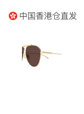 1h可退 香港直邮Gucci 古驰 女士 飞行员金属太阳眼镜 metal金属