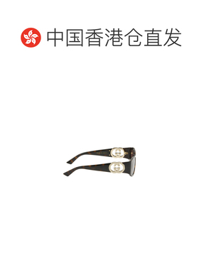 香港直邮GUCCI 女士眼镜 GG2123SA004 CO 棕色 几何太阳镜