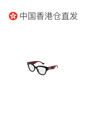 香港直邮GUCCI 女士眼镜 GG1424O013 CO 黑色 几何平光镜