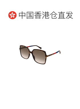 1h可退 香港直邮Gucci 古驰 女士 矩形太阳镜 GG0544S green绿色