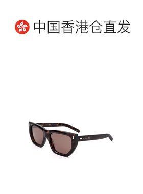 1h可退 香港直邮Gucci 古驰 女士 全边框太阳镜 GG1520S brown棕