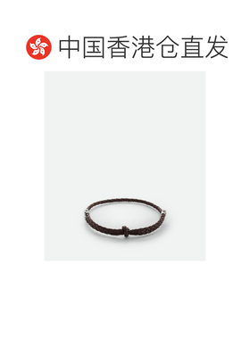 香港直邮Bottega Veneta 葆蝶家 女士 FONDANT 纯银皮革手链 8383