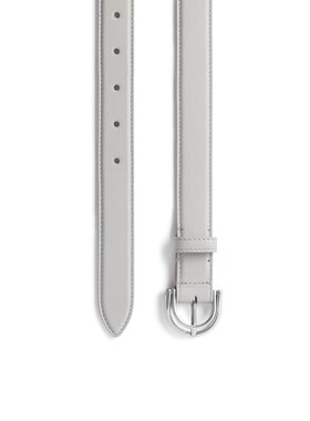 欧洲直邮BALENCIAGA 女士 Rodeo 皮带腰带情人节浅灰色礼物