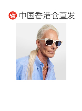 1h可退 香港直邮Gucci 古驰 女士 精饰矩形太阳眼镜 000919